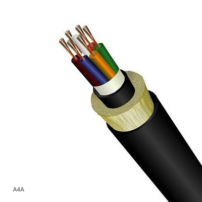 Cable de fibra óptica ADSS exterior 24 Core SM G652D span 50 jaqueta dupla baixa perda alta velocidade