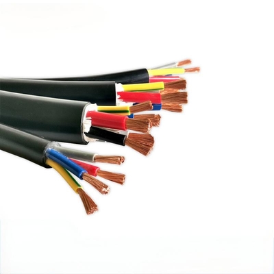 RVV Cable Elétrico Cable de Energia Multi Condutor 2 3 4 5 Core 0,75 1 1,5 2,5 4 6 MM