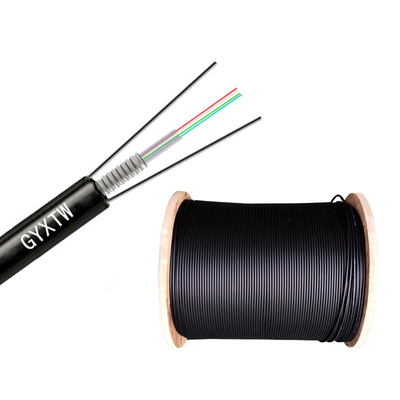 GYXTW 4 núcleo de modo único cabo de fibra de aço G652D fita de aço padrão blindado de alta resistência à tração para projetos de telecomunicações ao ar livre