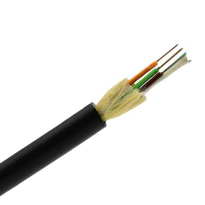 Cable aéreo autossustentável ADSS 24 Modos únicos de núcleo para 100m de comprimento com jaqueta PE