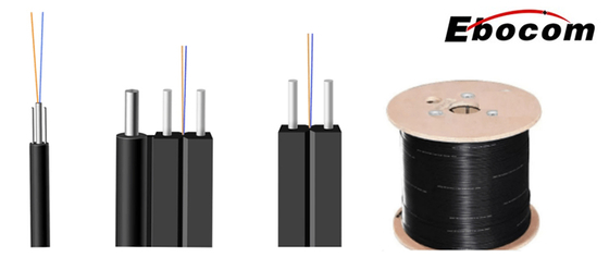 Cabo Drop GJYXFCH Sem Metal para Exterior 1-4 Núcleos G652D G657A1 G657A2 para Comunicação FTTH