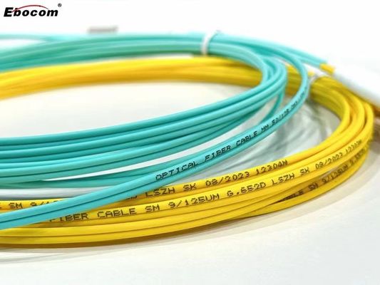 Cable de cordão de parche SC/LC/ST/MPO UPC/APC Concter LSZH Jacket G657a1 G652d OM2 OM3 para cablagem Ethernet