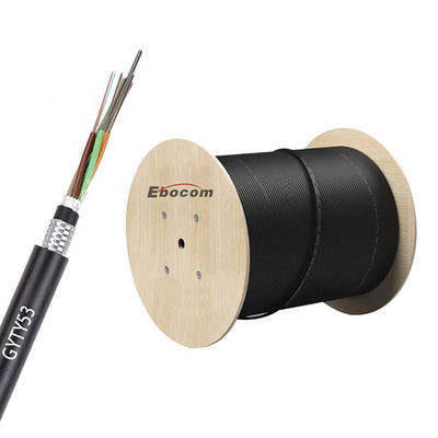 Cabo de Fibra Óptica GYTY53 para Duto Direto  12 24 36 48 fibras Sistema de cabeamento para lançamento em feixes