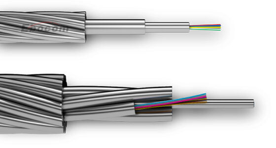 Cabo de fio de guarda aéreo OPGW 72B1-150 72 96 144 núcleos para comunicação em torres de 220KV 110KV